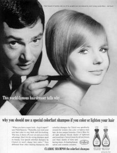 Photo publicitaire pour la coupe Bob de Vidal Sassoon Jewpop