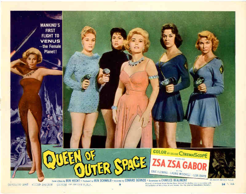 Affiche du film Queen of Outer Space avec Zsa Zsa Gabor Jewpop