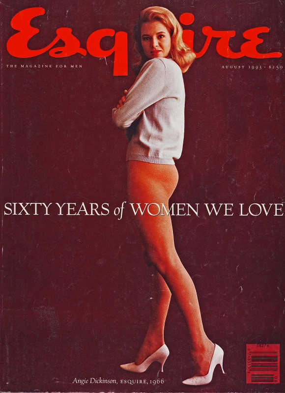 Couverture du magazine Esquire avec Angie Dickinson Jewpop