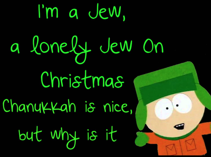 Kyle South Park Christmas JewPop