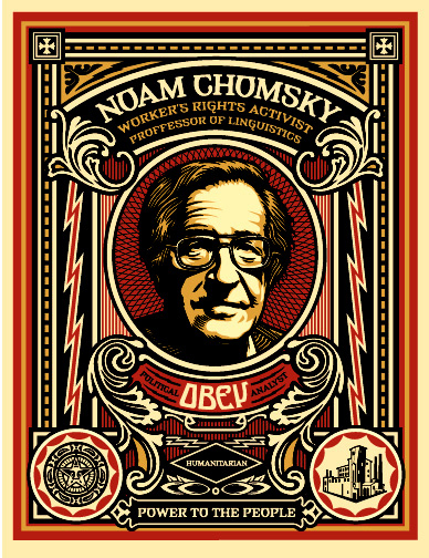 Noam Chomsky Obey Giant JewPop