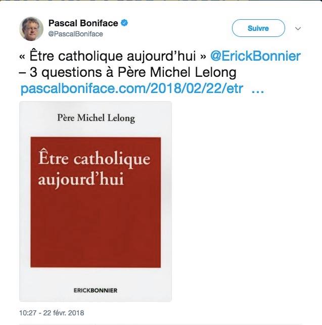 Tweet Pascal Boniface Michel Lelong JewPop