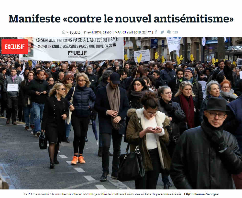 Le Parisien Manifeste nouvel antisémitisme Jewpop