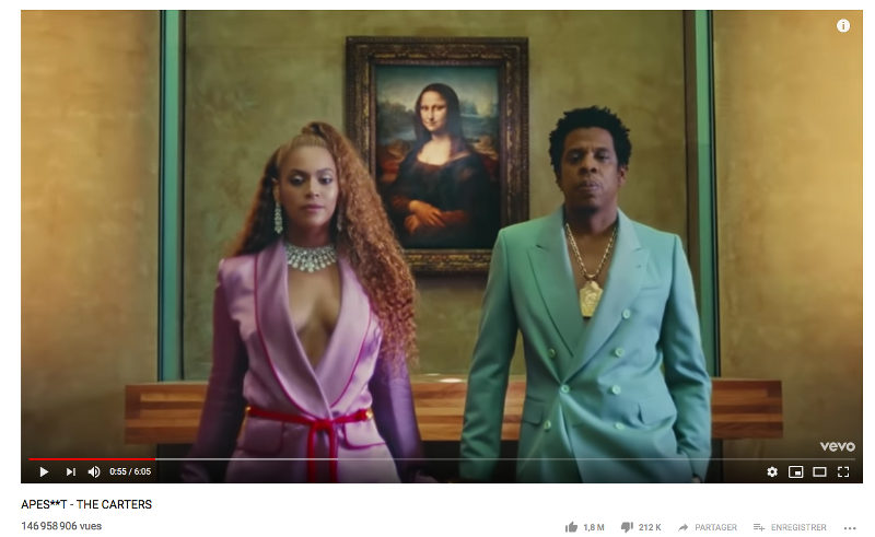 Beyoncé Jay-Z au Louvre clip Jewpop