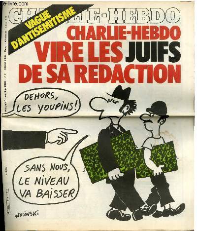 Couverture de Charlie Hebdo juifs Jewpop