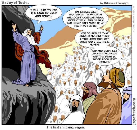 Visuel représentant un cartoon de Moïse s'adressant aux Hébreux 