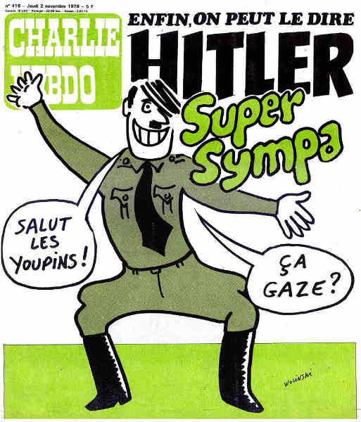 Couverture de Charlie Hebdo Hitler Jewpop