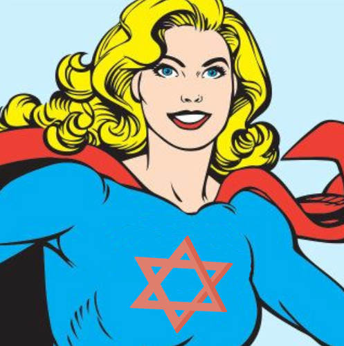 Image représentant une super-héroine juive Jewpop