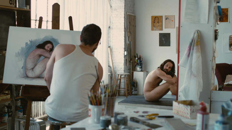 Photo de Paul Rudd posant nu pour un peintre extraite du film Our Idiot Brother Jewpop