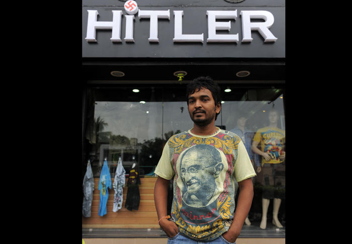 Boutique de vetements Hitler en Inde Jewpop