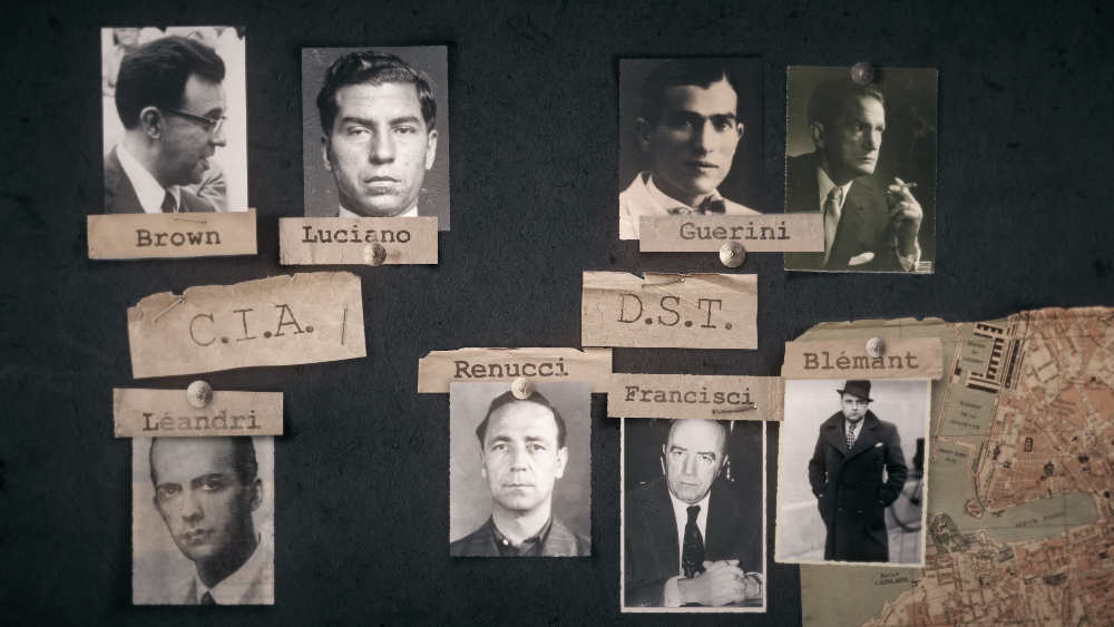 photo représentant l'organigramme de la mafia à Marseille après la guerre Jewpop