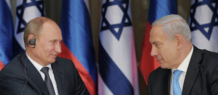 Photo représentant Poutine et Netanyahou Jewpop