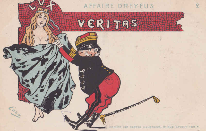 Carte postale Affaire Dreyfus Jewpop