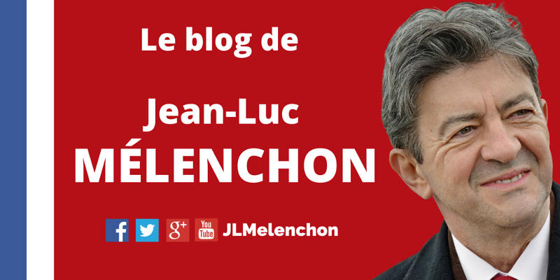 Copie d'écran du blog de Jean-Luc Mélenchon Jewpop