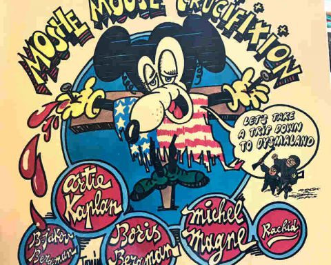 Pochette de l'album de Michel Magne Moshe Mouse Crucifixion Jewpop