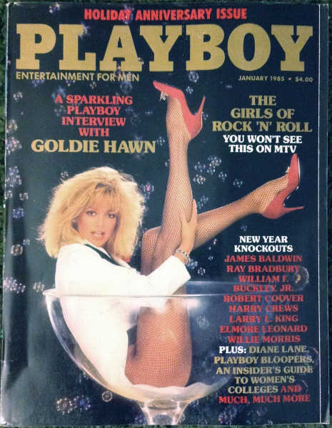 Couverture du magazine Playboy avec Goldie Hawn Jewpop