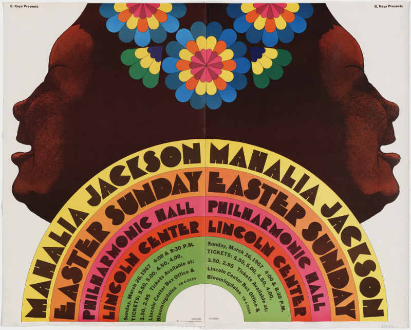 Affiche concert Mahalia Jackson Glaser Jewpop