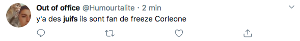 Tweet Freeze Corleone Jewpop
