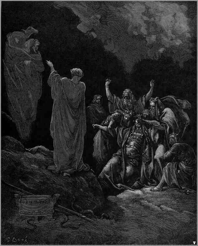 Gustave Doré Saul et la sorcière sorcellerie Jewpop