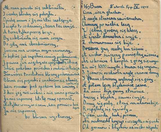 Poème d'Uri Orlev écrit à Bergen Belsen